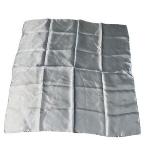 Vintage Hand rolled Elegant Blue Silk Scarf